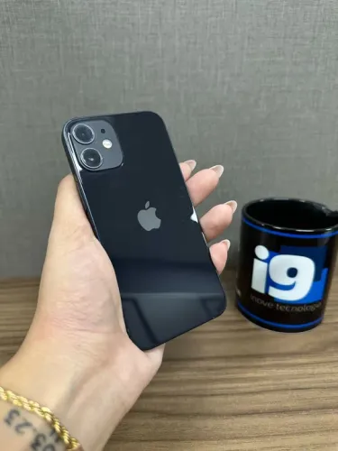 iPhone 12 mini 64GB azul seminovo com garantia 