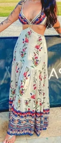 Vestido longo FARM