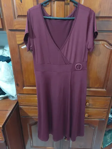 Vestido Vinho - Tamanho GG
