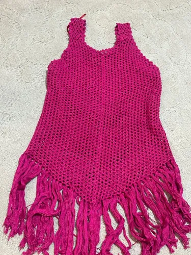 Saída de praia de crochê 