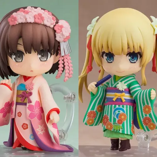 Saekano - Megumi Kato + Eriri Spencer Sawamura  Kimono Ver. - Nendoroid #1114 + #1130
