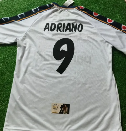 Camisa Retrô Parma Itália Adriano Imperador 2002/03 - Away Branca Champion