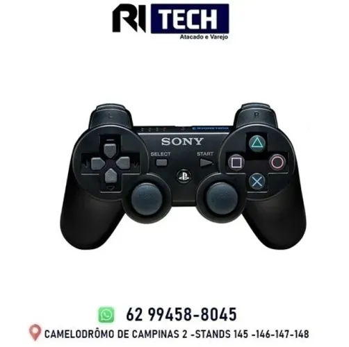 Controle Joystick Ps3 sem Fio Wireless Doubleshock