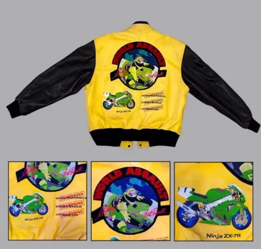 Jaqueta de COURO da Kawasaki