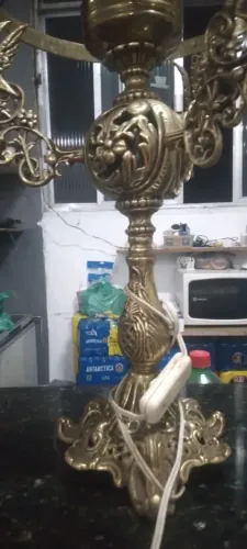 BRONZE Abajur Clássico Dourado
