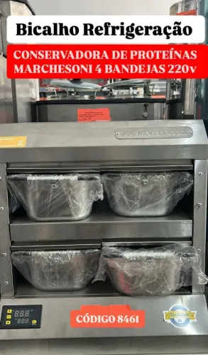 CONSERVADORA DE PROTEINAS MARCHESONI 4 BANDEJAS 220V NOVA