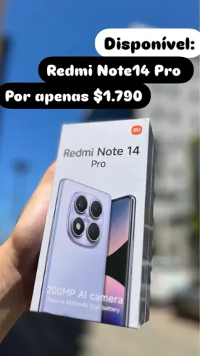 Redmi Note 14 Pro - Novo - Apenas $1.790