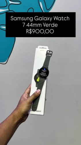 Samsung Galaxy Watch 7 / 44mm / Verde / R$900,00 / LOJA FISÍCA