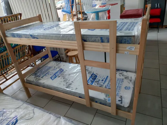 Beliche com 2 colchões de solteiro Gazin NOVOS 