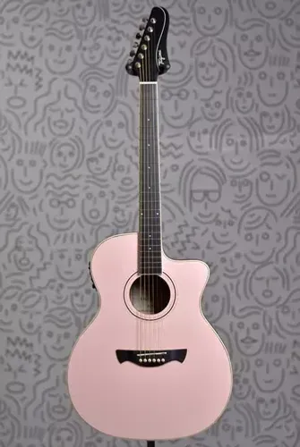 Violão Aço Tagima Rio Negro Latin America Shell Pink Satin