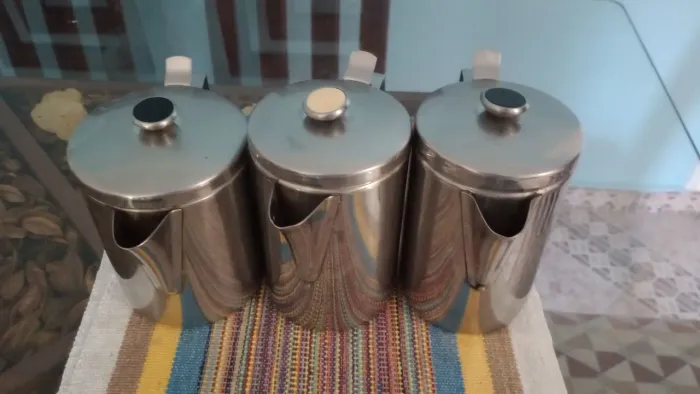 Conjunto de cafeteiras de aço inox