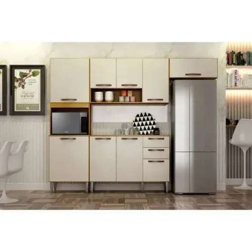 Armário Cozinha Modulado 03 Peças LUXO. Produto Novo Direto de Fábrica P/Sua Casa.