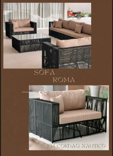 Sofá Roma em Corda Náutica - Conforto e Design!