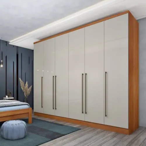 Guarda Roupa Casal 6 Portas 8 Gavetas Nova