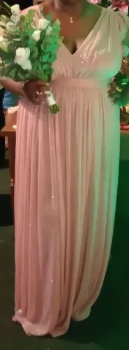 Vestido Plus Size Rosé Claro