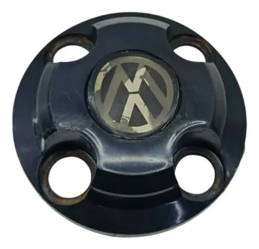 Jogo Calota Centro Roda Vw Universal Aro 2013 A 2015 Preto