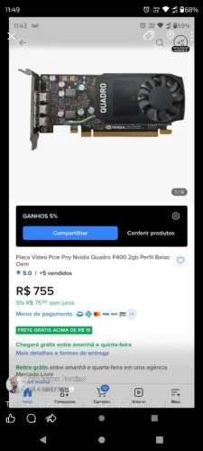Placa d vídeo quadro !