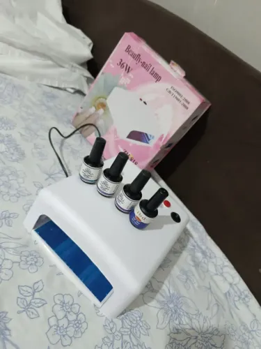 Kit nail design cabine + base e gel top coat
