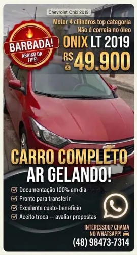 Chevrolet Onix Hatch LT 1.0 8V Flex Mec. 4P 2019