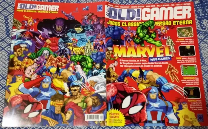 Revista Old Gamer Nº 25 Marvel Nos Games + Pôster