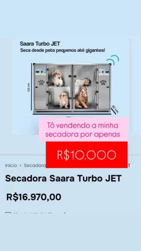 MÁQUINA DE SECAR PET CACHORRO E GATO