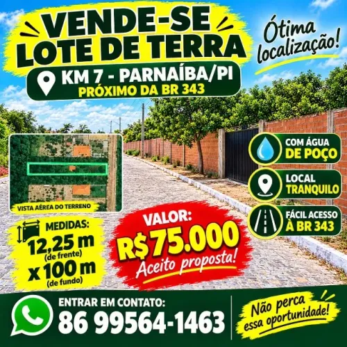 Vendo lote em Parnaíba-PI