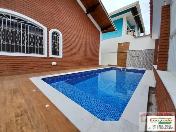 Casa para Locação em Peruíbe, Stella Maris, 3 dormitórios, 2 suítes, 1 banheiro, 2 vagas