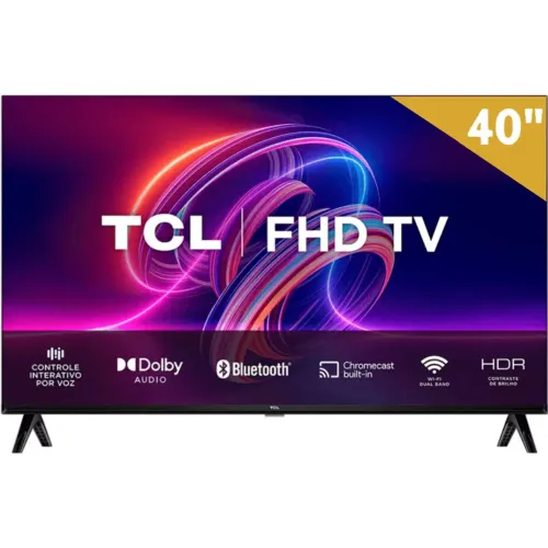 Smart TV TCL 40" Android - NOVA (Direto da Fábrica) + NF