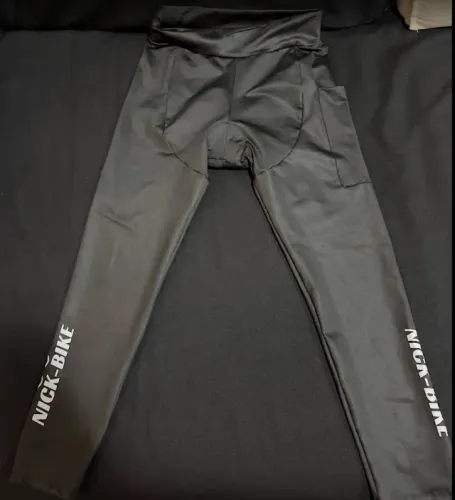 Calça de Ciclismo Nick Bike Forro de Gel com Bolsos, UV50+, Preta,  tamanho G, NOVA