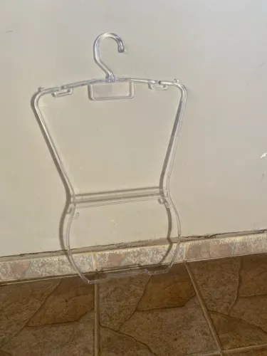 Cabide silhueta adulto transparente