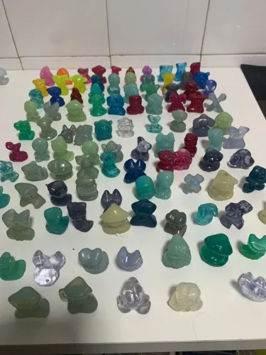 Lote com 115 geloucos diversos da Coca Cola Colecionaveis miniatura brinquedo