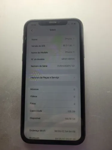 Iphone 11 128gb bateria ok 100% capa
