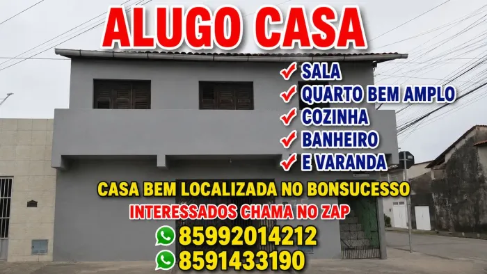 Alugo casa no bonsucesso