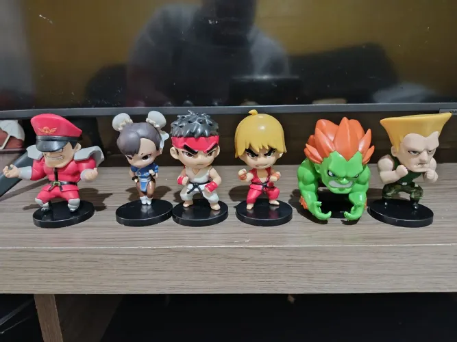 Coleção street fighter mini figures