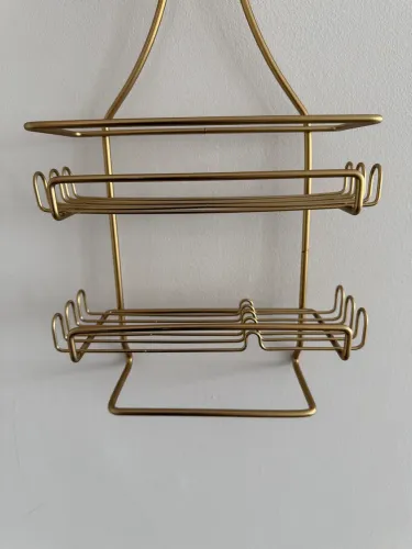 Suporte shampoo dourado TokeStok