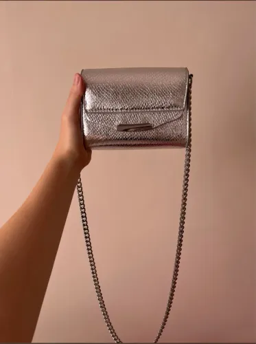 Bolsa prata Satinato