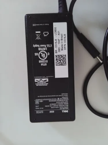 Carregador de notebook Dell original 65w ponta grossa