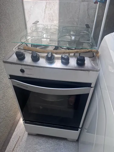 Fogão 4 bocas branco Brastemp