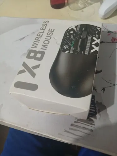 Mouse gamer (novo) branco sem fio recarregável wx8 Wireless