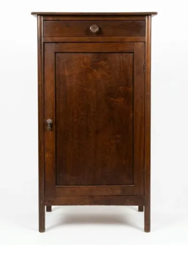 MIELE- ARMÁRIO DE CANTO/ COLUNA EM MADEIRA IMBUIA- ANOS 60