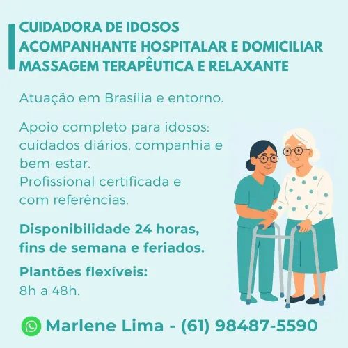 Cuidadora de Idosos | Acompanhante Hospitalar e Domiciliar