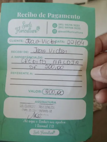 Credito em loja pra buquês de rosas
