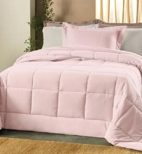 Edredom Altenburg Soufflé King Matelassê Rosa