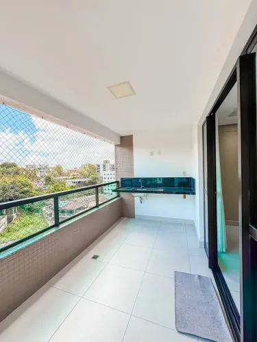 APARTAMENTO SEMIMOBILIADO 3/4 (1 SUÍTE) CONDOMÍNIO CLUBE NO JARDIM VITÓRIA