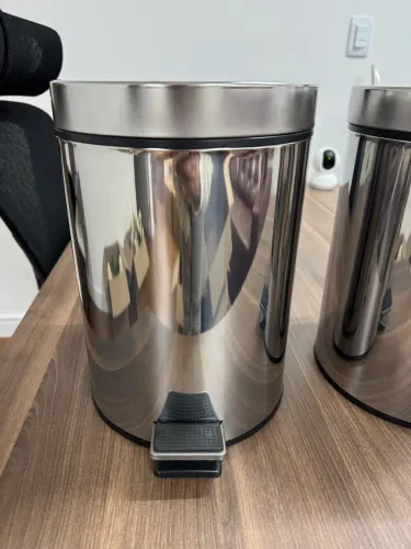 Lixeira inox 5 litros