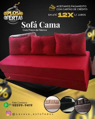 Sofá cama - ( novo lacrado )