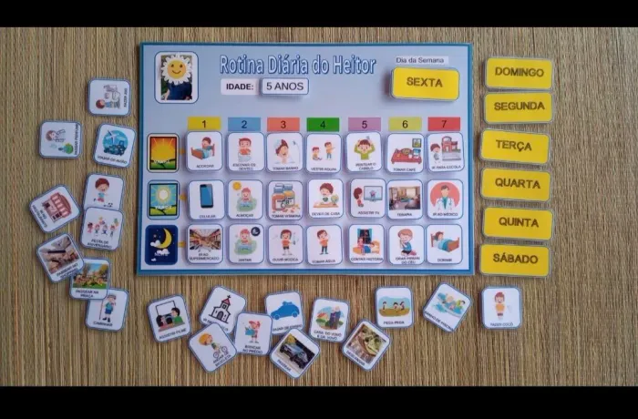 Quadro de Rotina Infantil