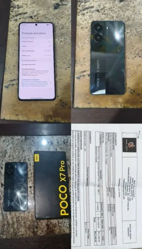 Poco X7 pro 256gb caixa e nota