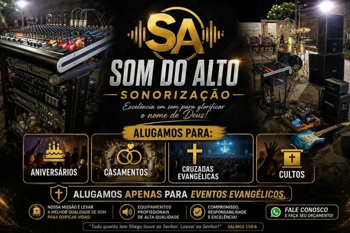 Aluguel de som para eventos 