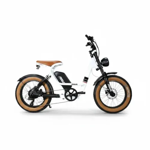 Bicicleta Elétrica Rava E-Pulse Alloy 800w 48v Aro 20" Branca 29305